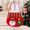 Santa Gift Bag Candy Snowflake Crisp Drawstring Bag Merry XMAS Tree Decor For Home New Year 2021 Christmas Eve Apple Bag